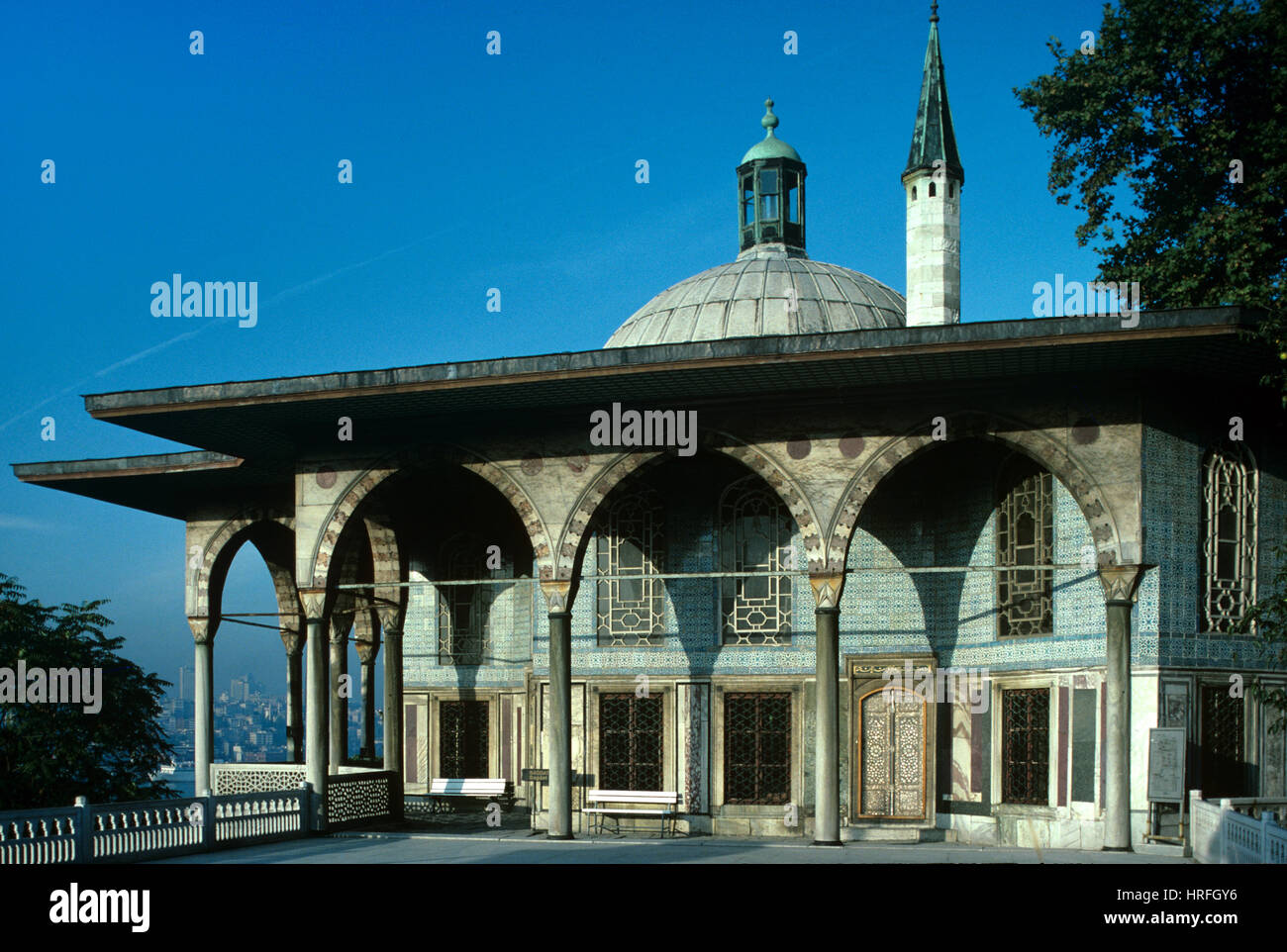 Baghdad Kiosk o padiglione, costruito dalla Ottoman Sultano Turco Murad IV nel 1638-39, il palazzo di Topkapi Istanbul Turchia Foto Stock