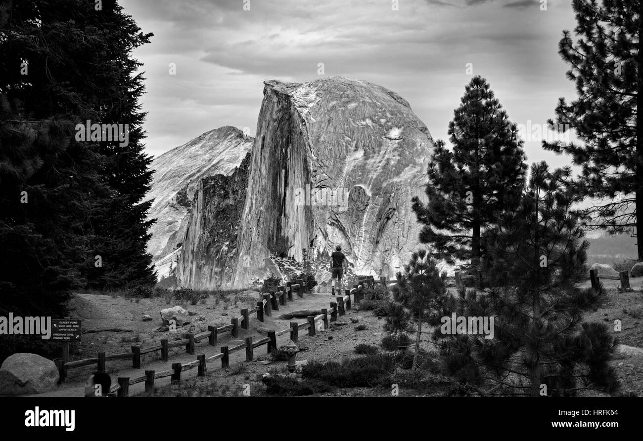 Mezza Cupola. Parco Nazionale di Yosemite, Stati Uniti d'America Foto Stock