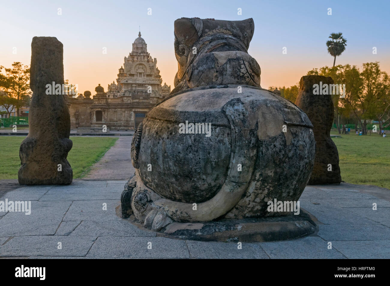 Tempio Kailasanatha Kanchipuram Tamil Nadu India Foto Stock