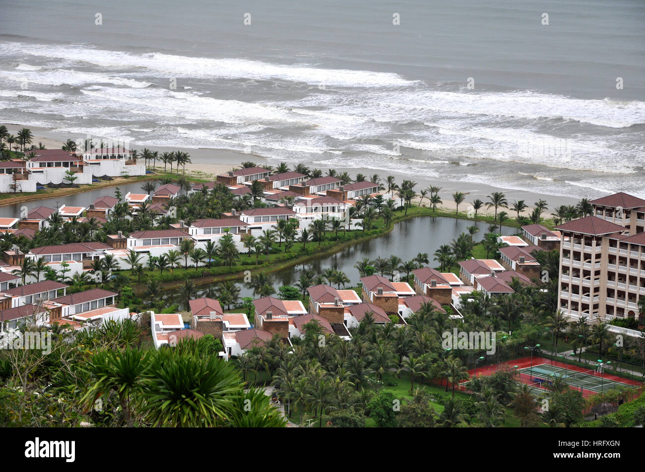 Da Nang Beach, Vietnam. Denominato anche la Cina spiaggia, era il luogo dove la American unità MASH azionato durante la guerra del Vietnam Foto Stock