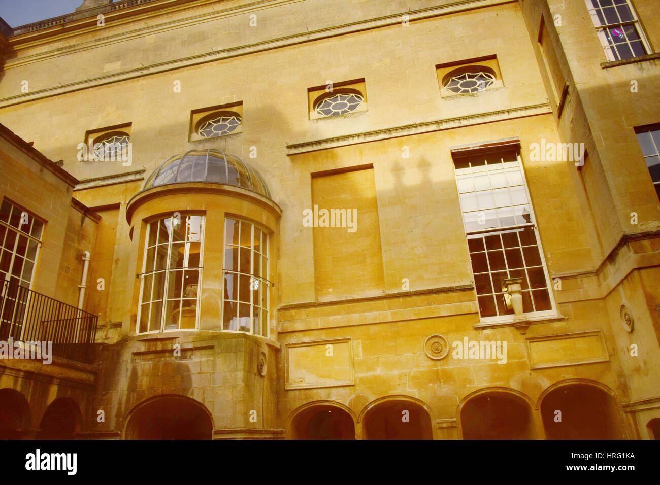 I bagni romani, Bath City, Inghilterra Foto Stock