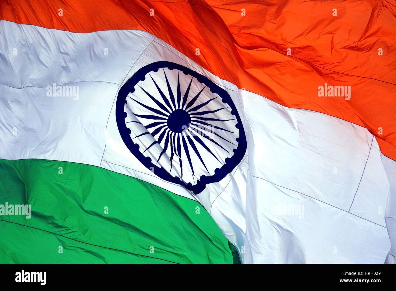 Indian bandiera nazionale Foto Stock