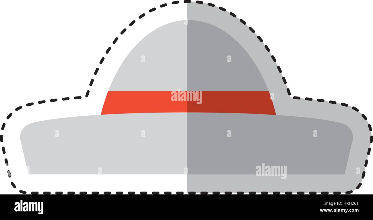 Tipico latin american hat Illustrazione Vettoriale