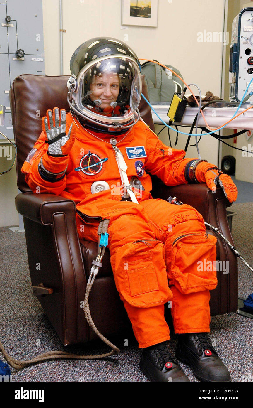 Missione Shuttle Commander Eileen Collins Foto Stock