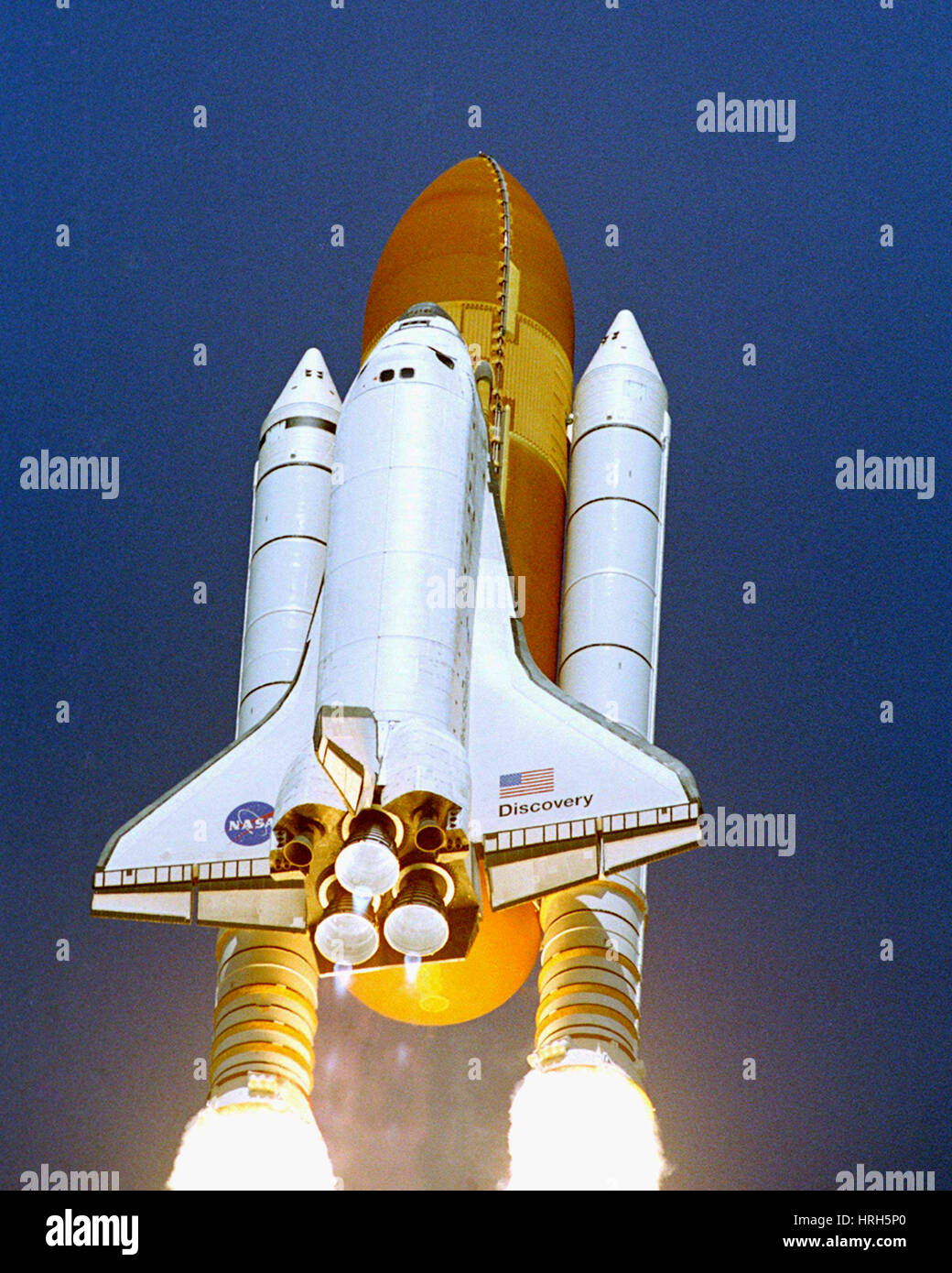 STS-114, lo Space Shuttle Discovery lancio, 2005 Foto Stock