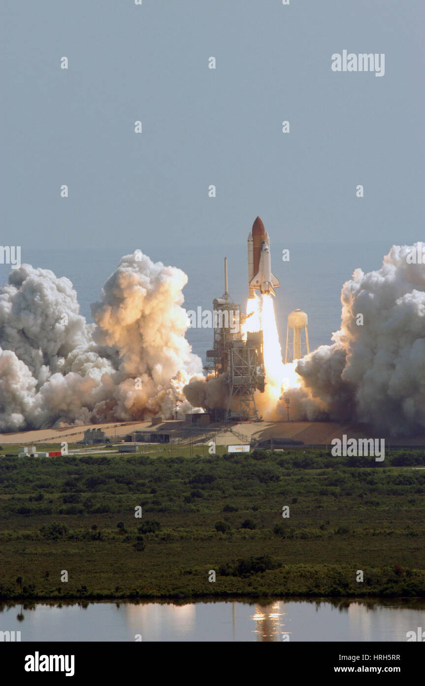 Lo Space Shuttle Discovery Foto Stock