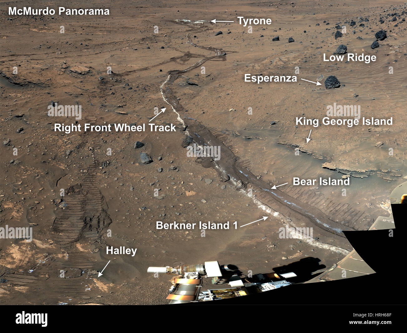 Area Tyrone, marte Foto Stock