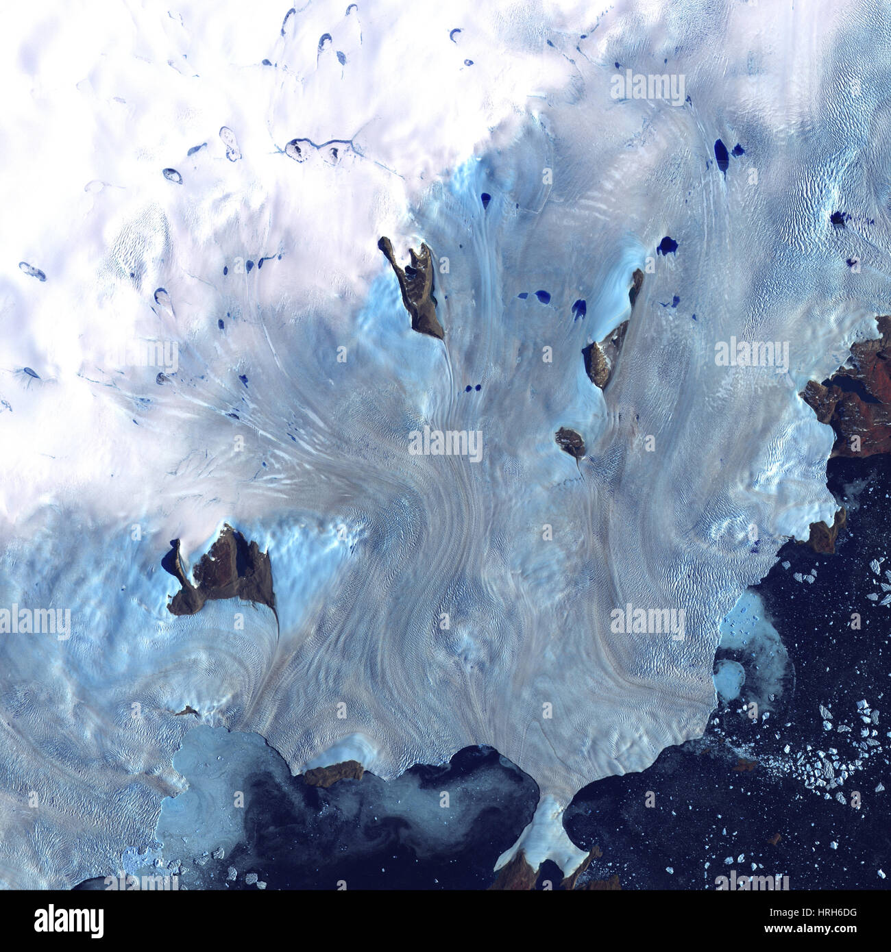 Litorale della Groenlandia Foto Stock
