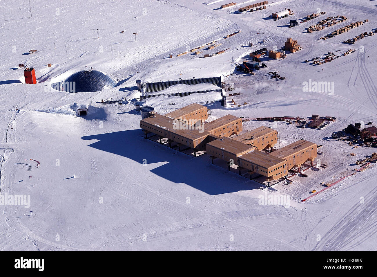 Amundsen-Scott Polo Sud Station Foto Stock