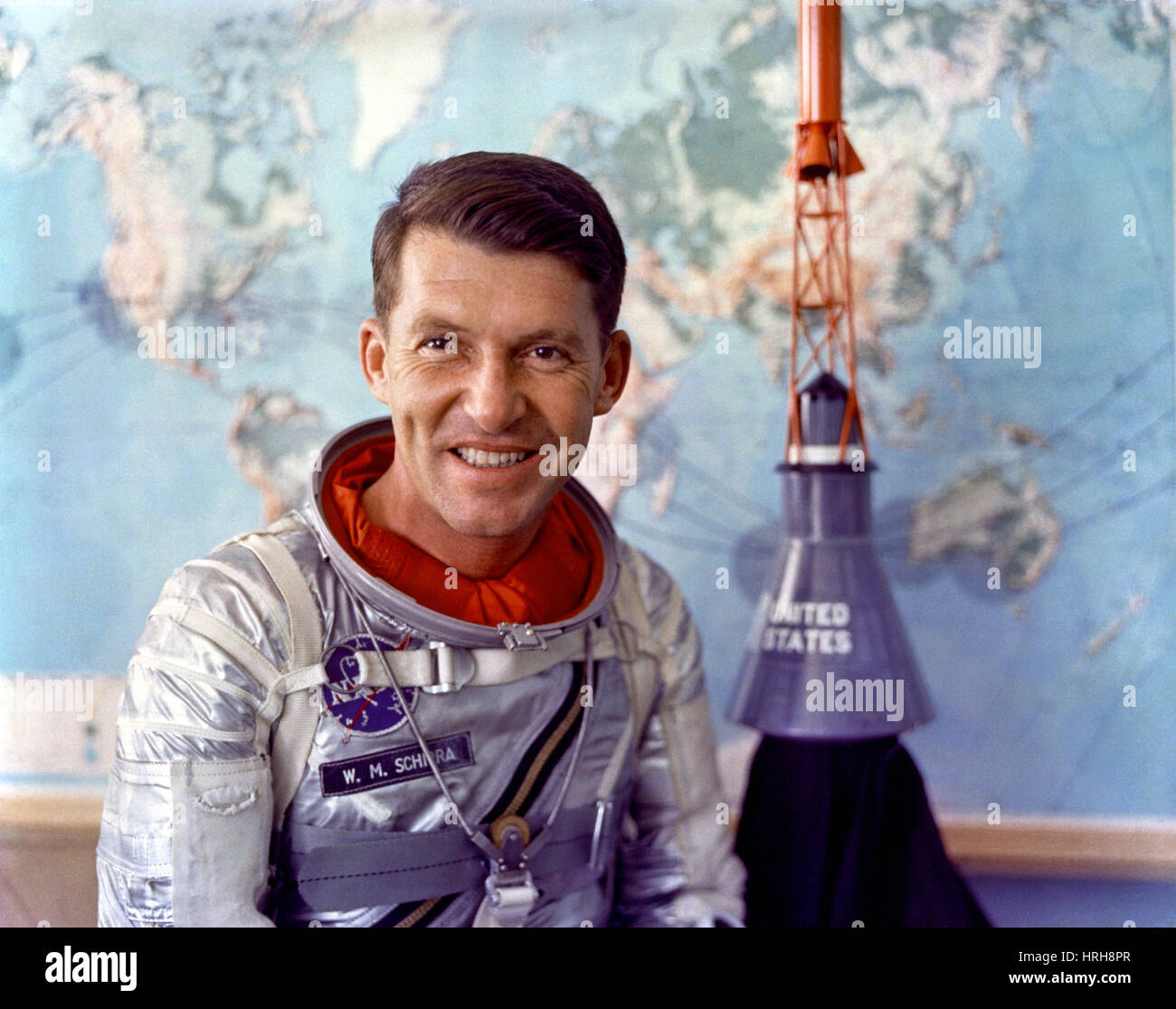 Astronauta Walter Schirra M. Jr. Foto Stock