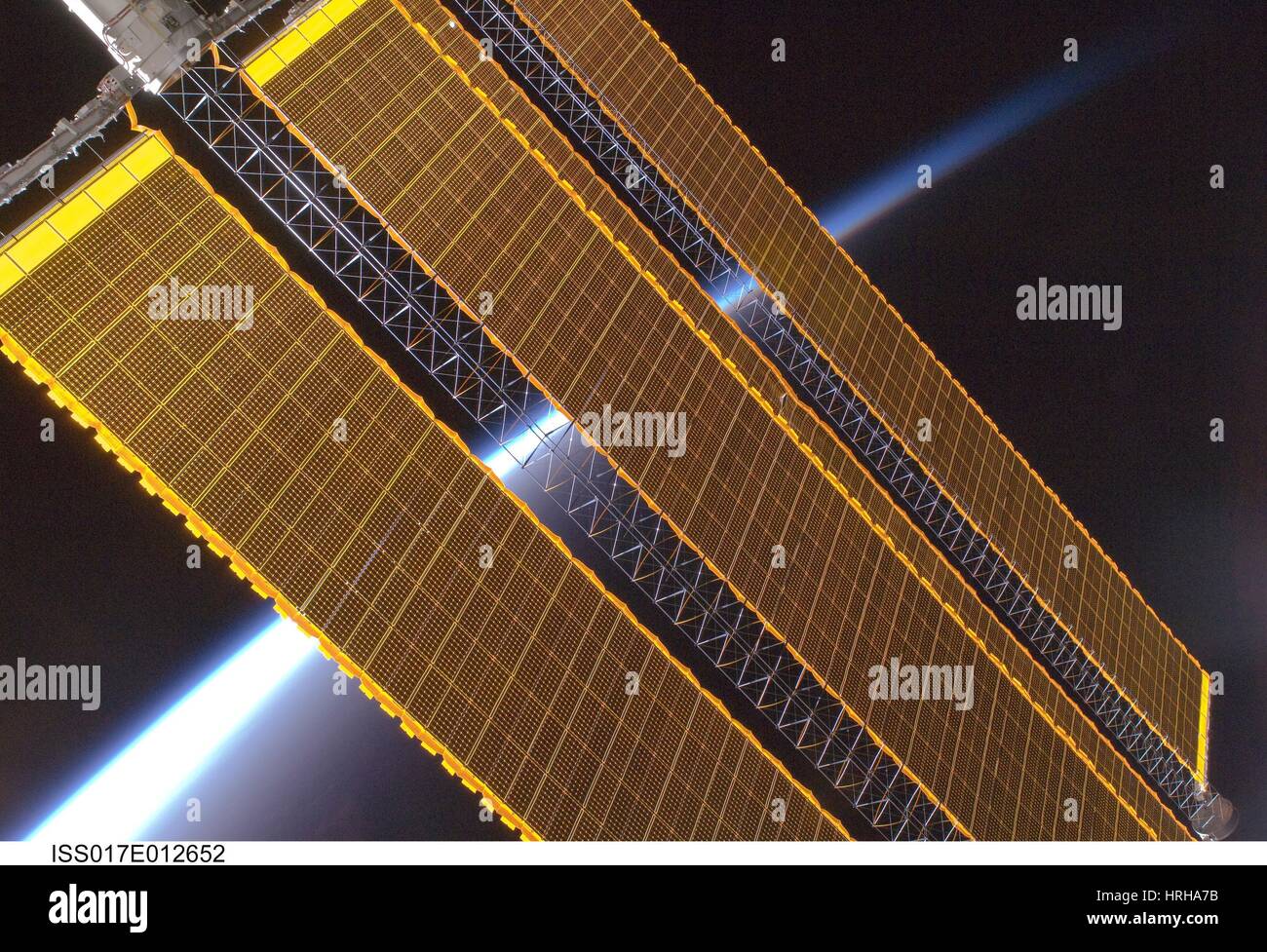 Expedition 17, ISS Solar Array, 2008 Foto Stock