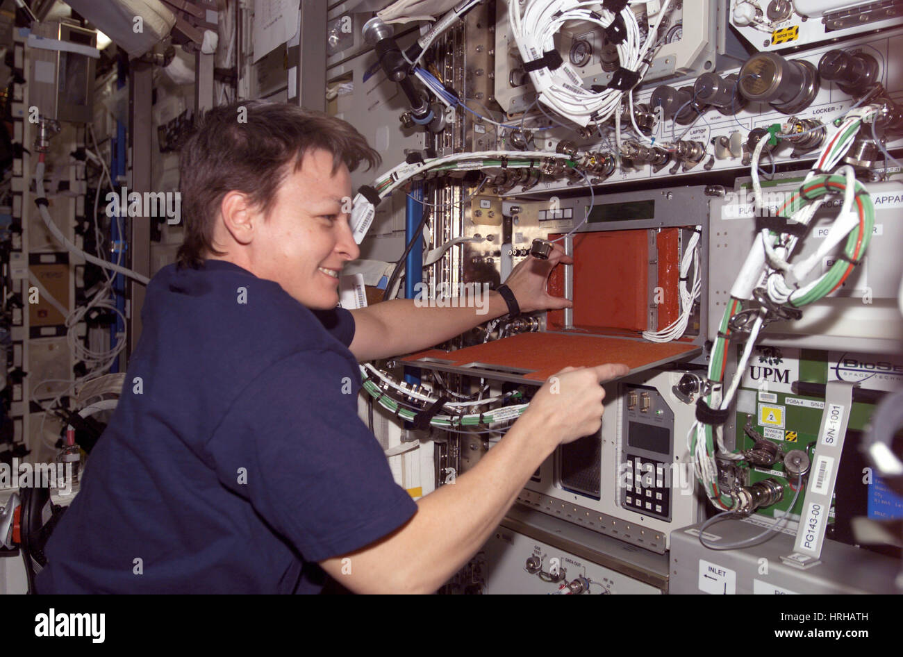 La ricerca agricola a bordo della ISS Foto Stock
