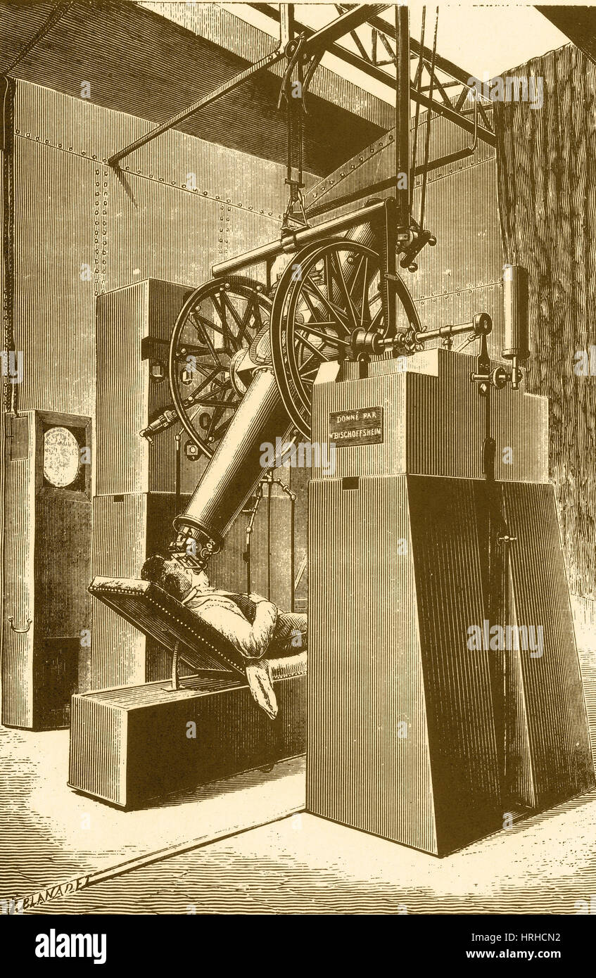 Il telescopio, Paris Expo, 1900 Foto Stock