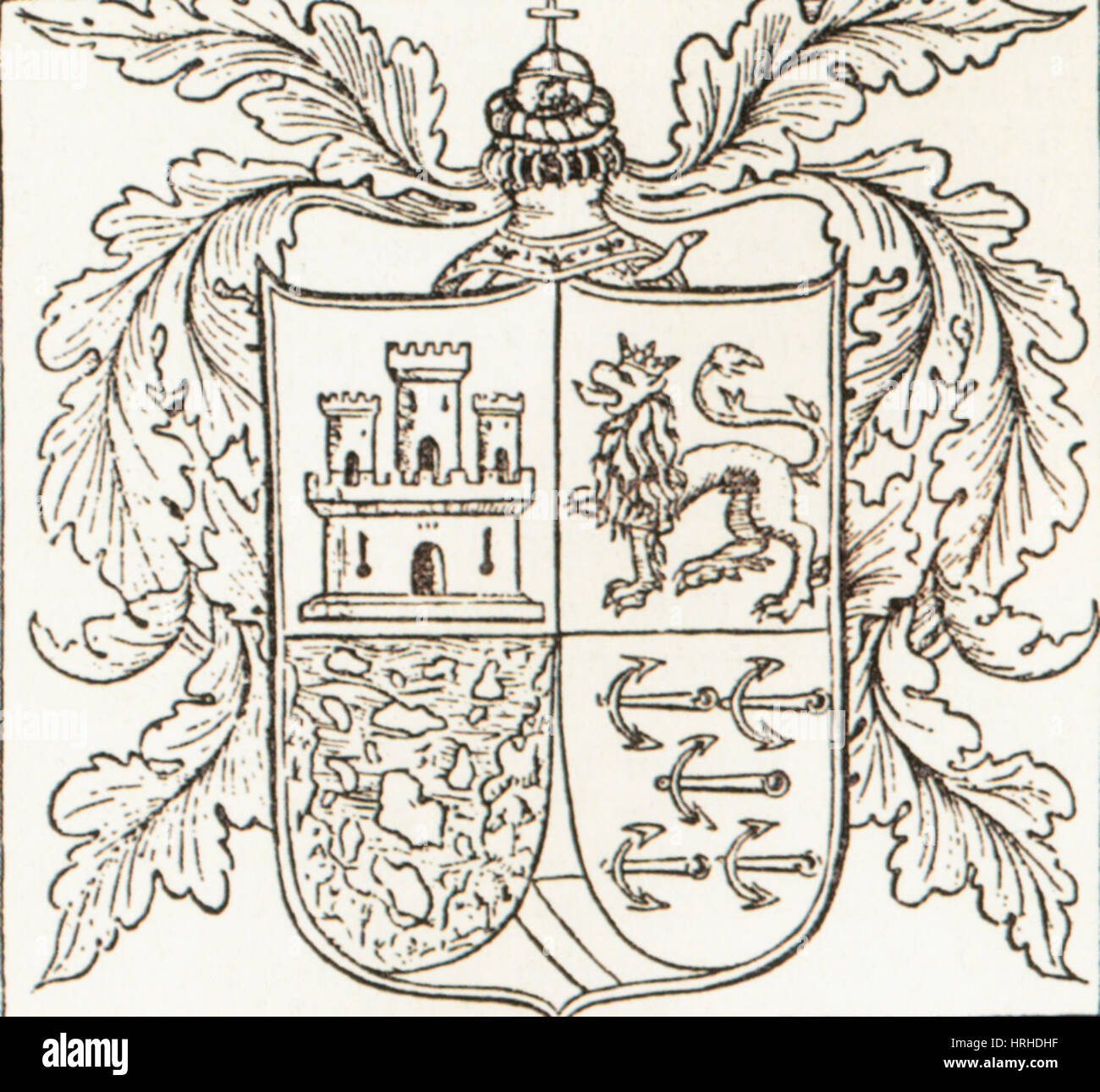 Cristoforo Colombo, stemma Foto Stock