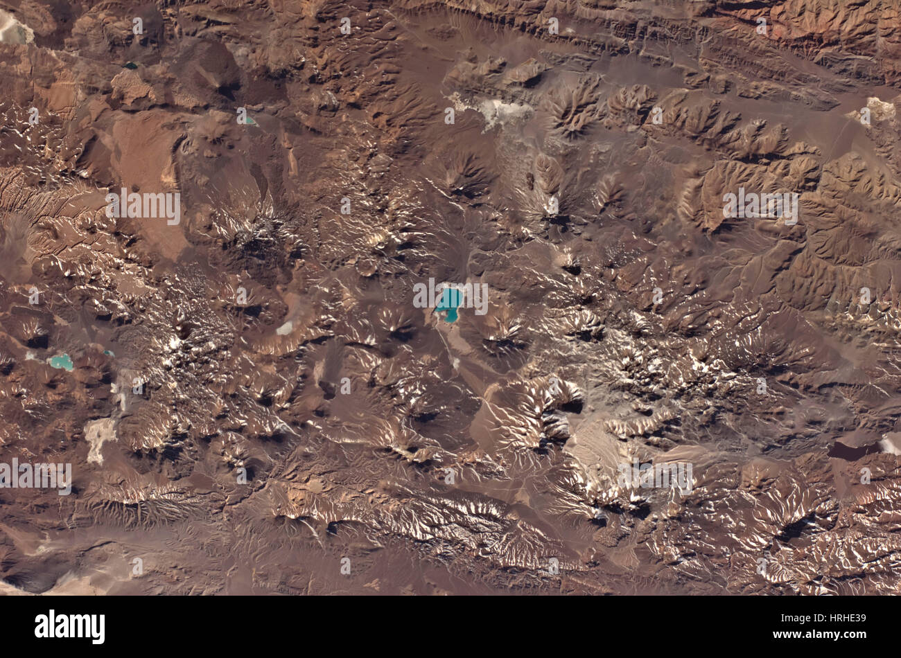 Paesaggio vulcanico, Ande Centrali Foto Stock