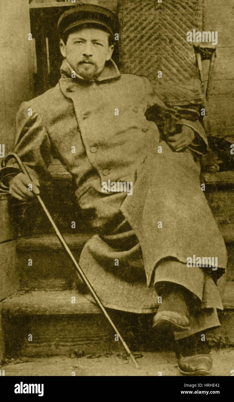 Anton Chekhov, Russo medico e autore Foto Stock