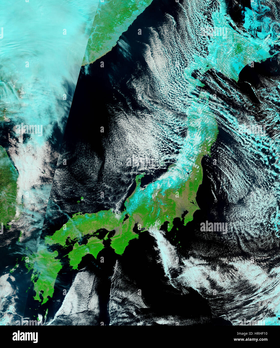 Nord-est il Giappone prima dello tsunami Foto Stock