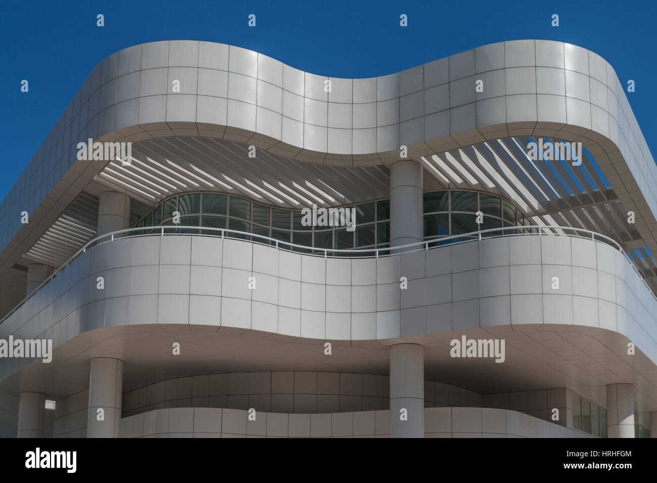 J. Paul Getty Museum un museo di arte in Brentwood quartiere di Los Angeles. È la località principale del museo. Esso è stato istituito nel 1974. Foto Stock