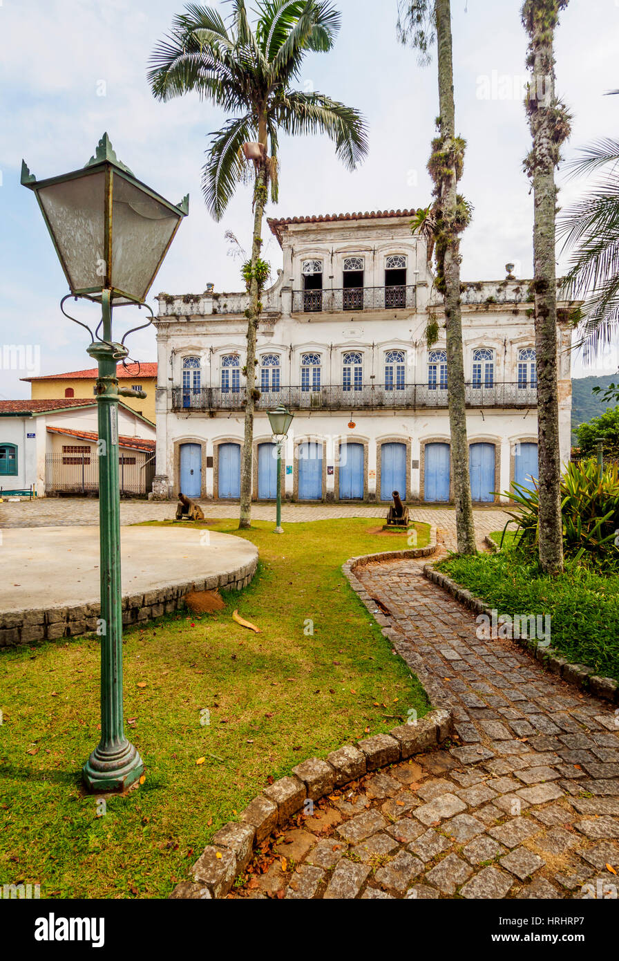 Architettura coloniale, Ubatuba, Stato di Sao Paulo, Brasile Foto Stock