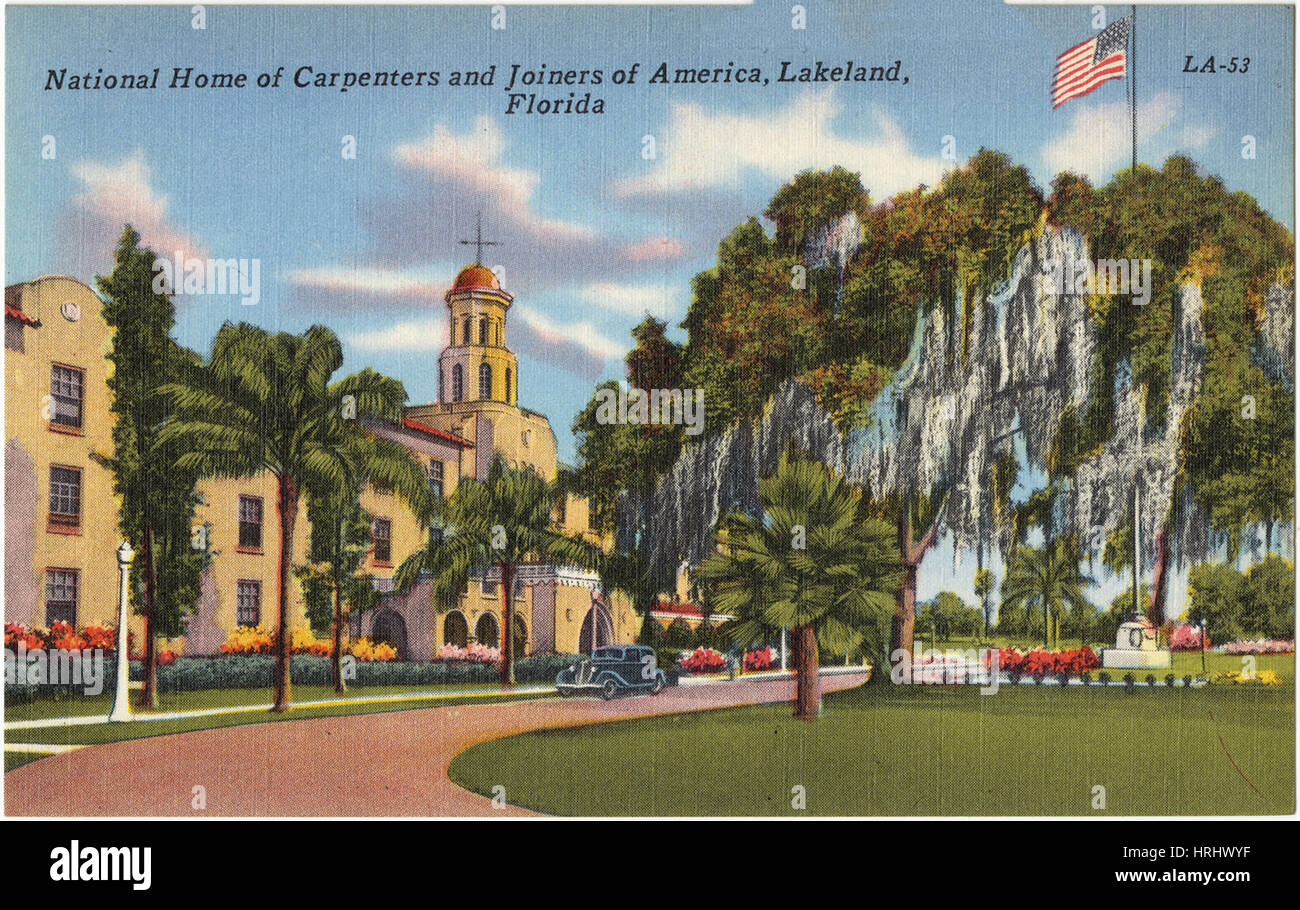 Home page Nazionale di Falegnami e carpentieri di America, Lakeland, Florida Foto Stock