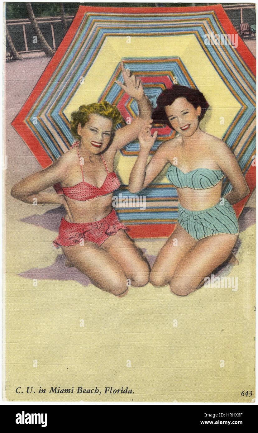 C.U. in Miami Beach, Florida Foto Stock