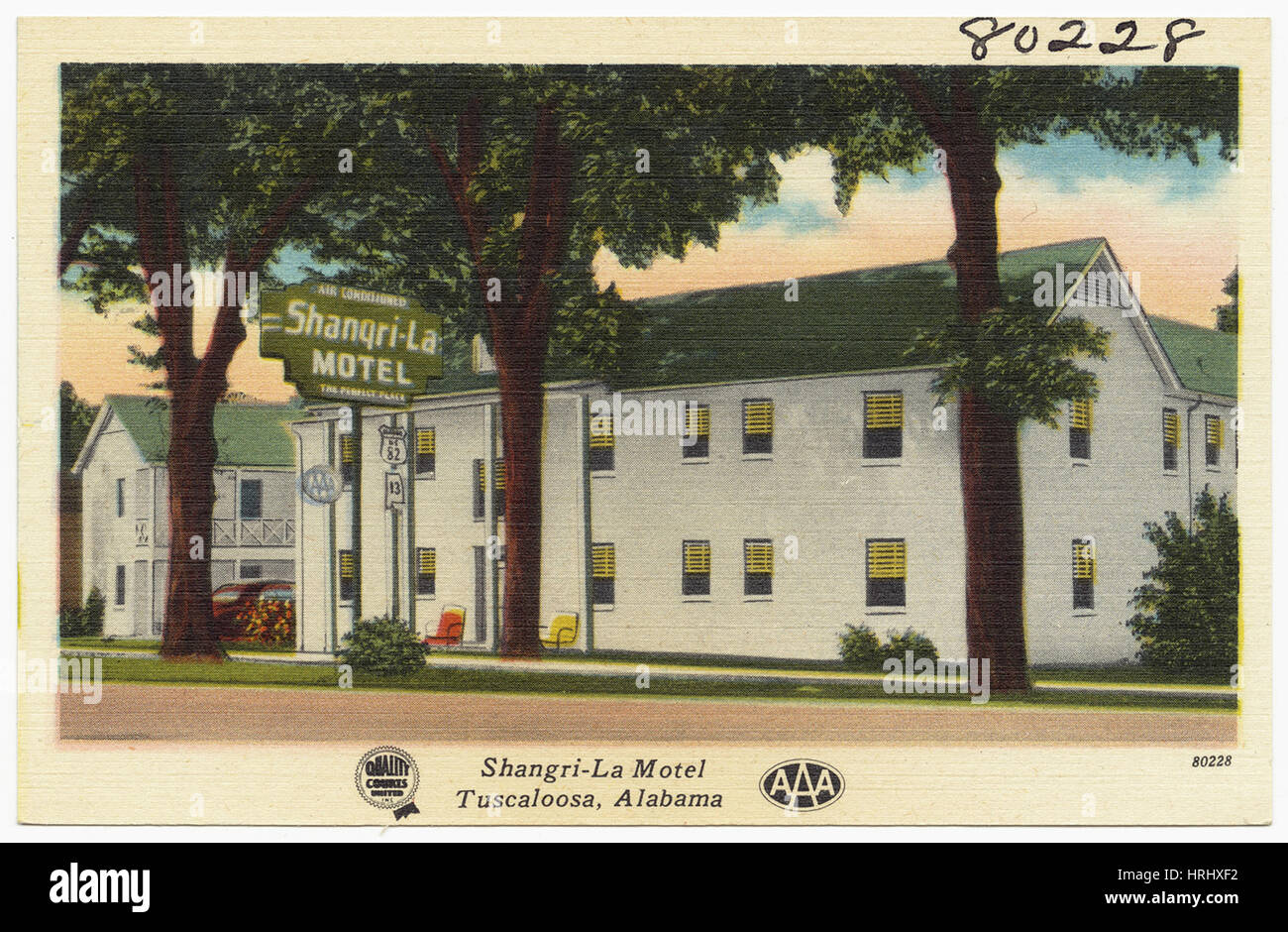 Shangri-La Motel, Tuscaloosa, Alabama Foto Stock