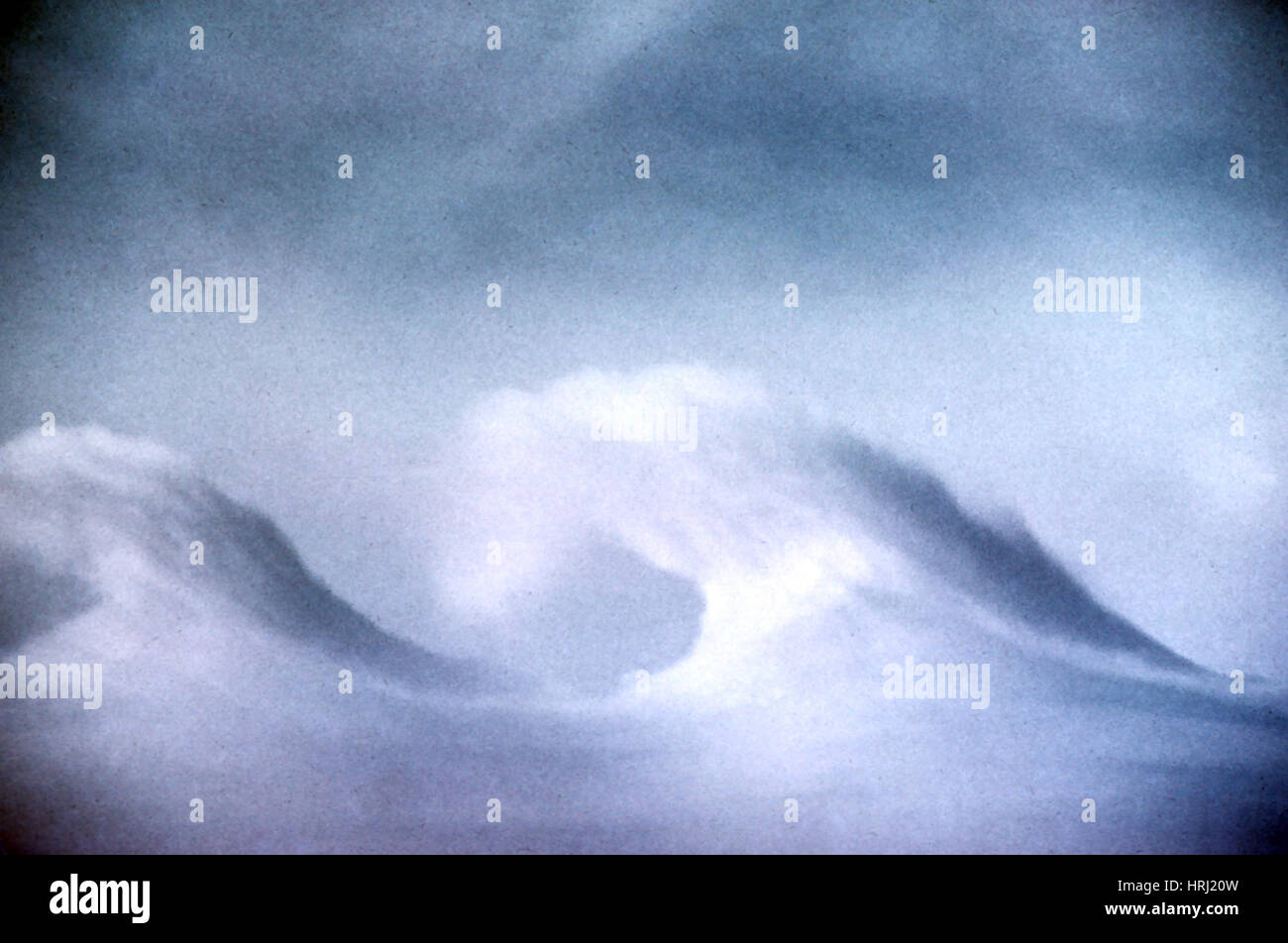 Onda Kelvin-Helmholtz nuvole Foto Stock