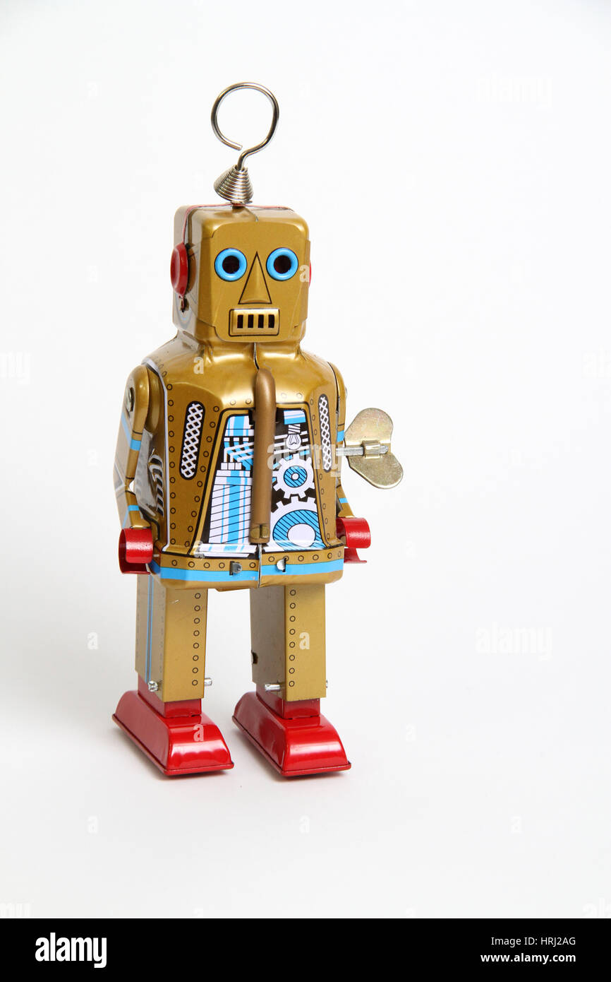 Robot giocattolo Foto Stock