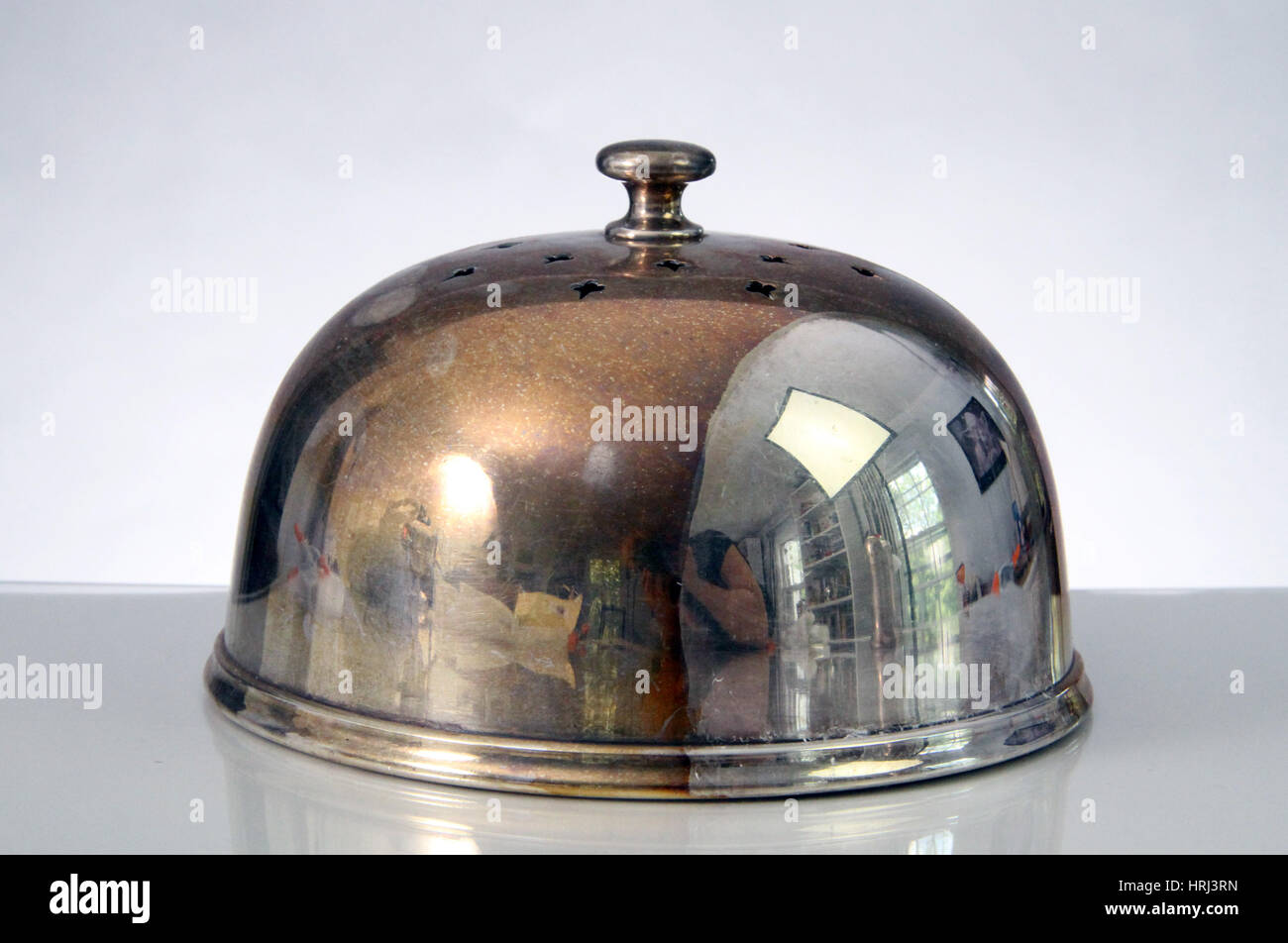 Opacizzato argento cupola torta Foto Stock