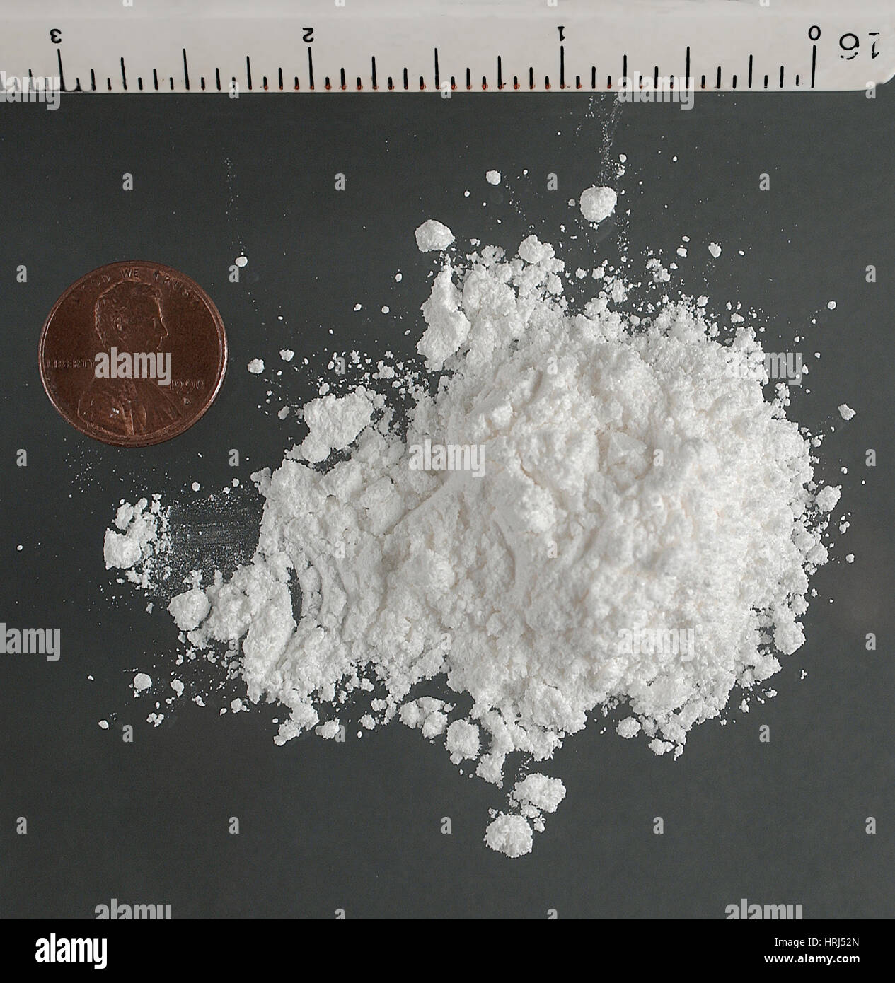 Cocaina in polvere Foto Stock