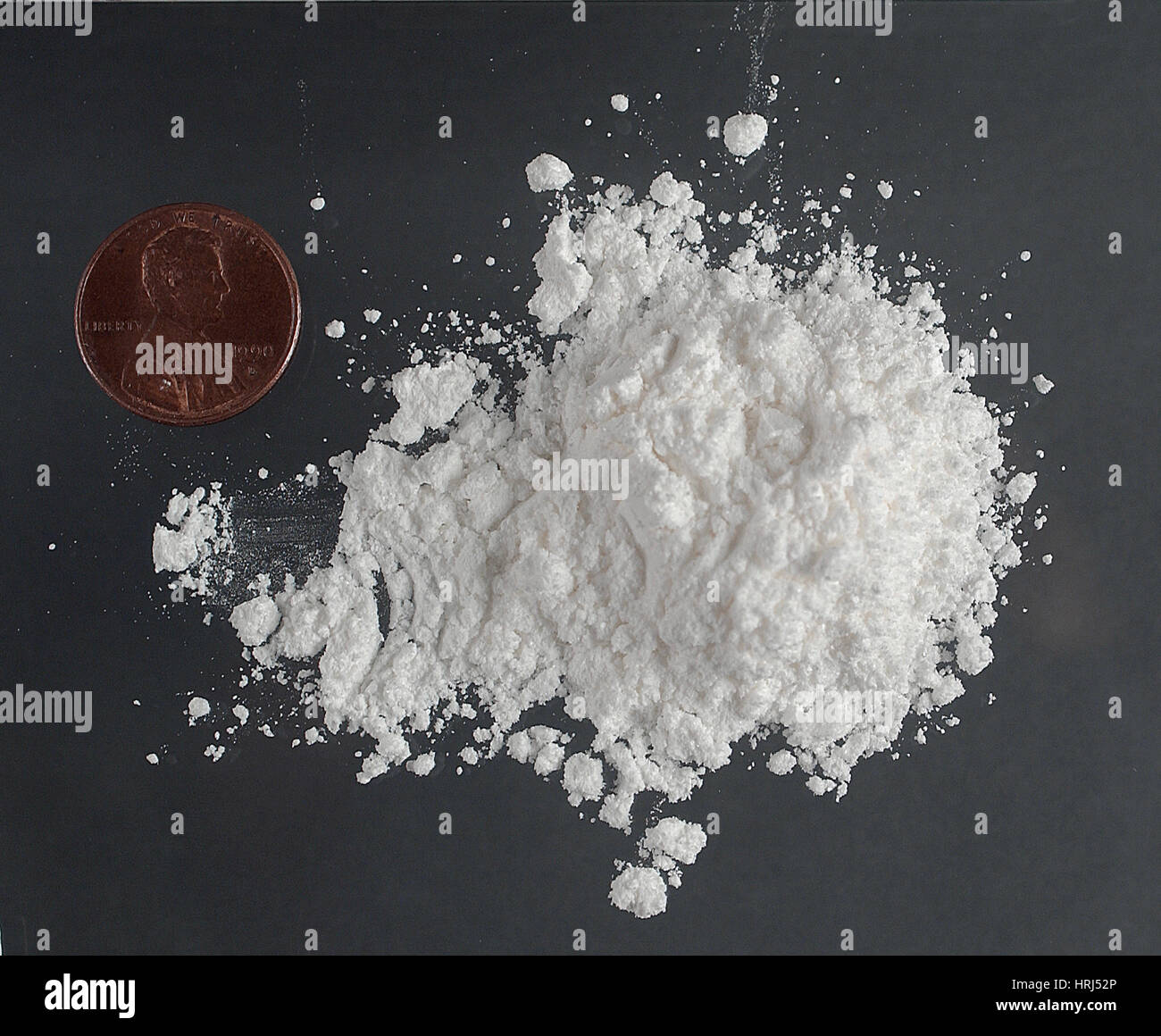 Cocaina in polvere Foto Stock