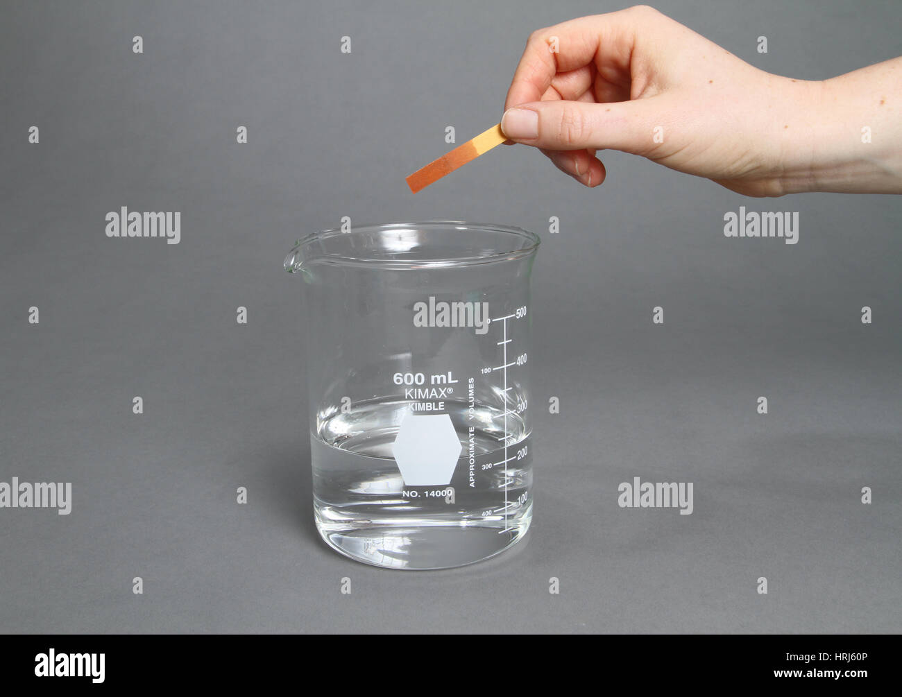 Soluzione di test per pH Foto Stock