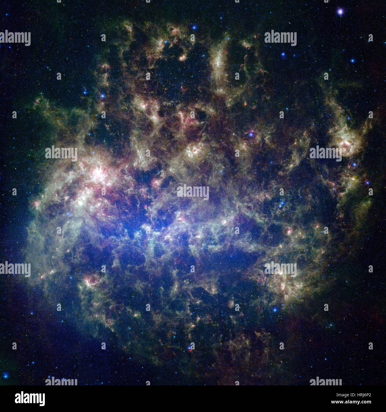 Grandi Magellanic Cloud, LMC, galassia irregolare Foto Stock