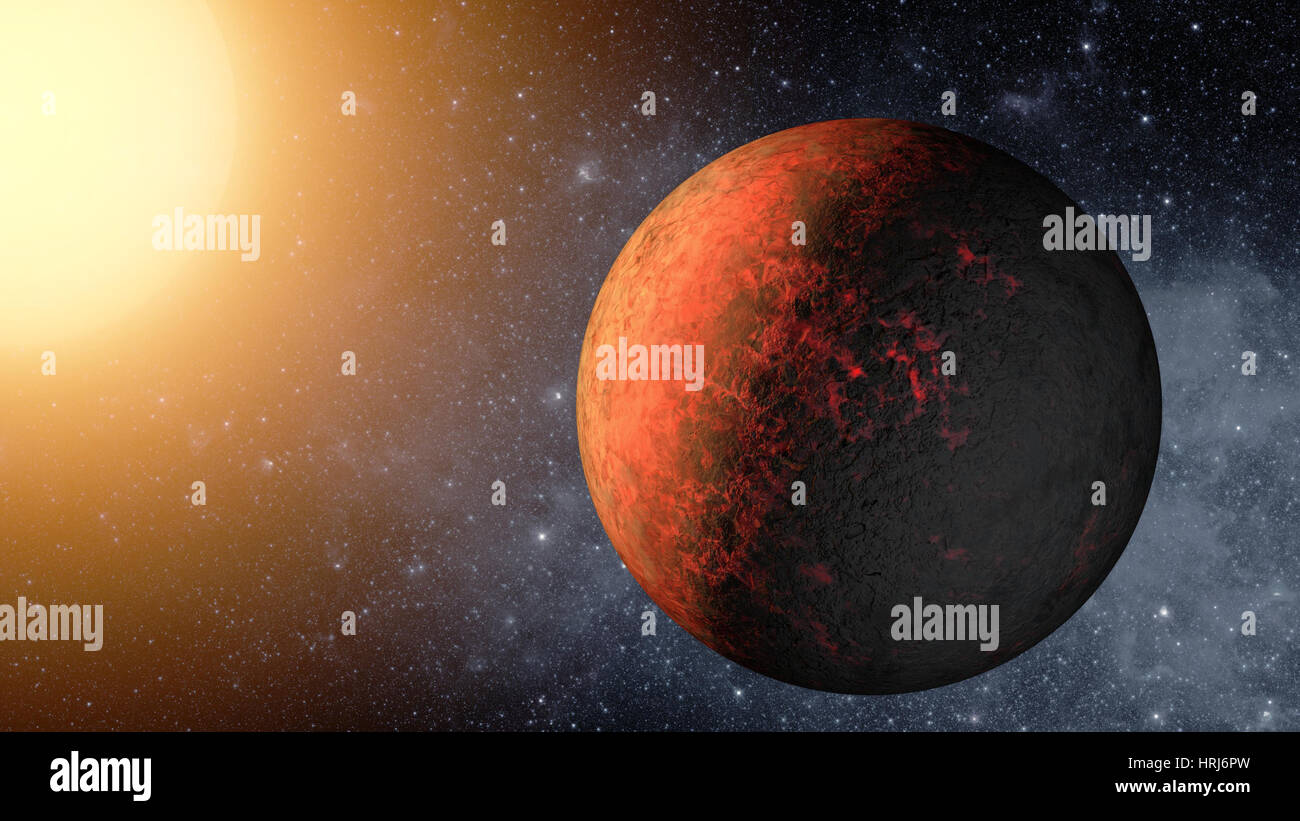 Kepler-20e, il più piccolo esopianeta Foto Stock