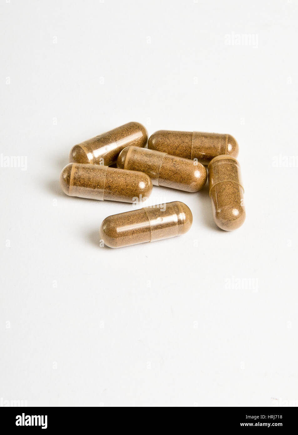 Radice di valeriana capsule Foto Stock