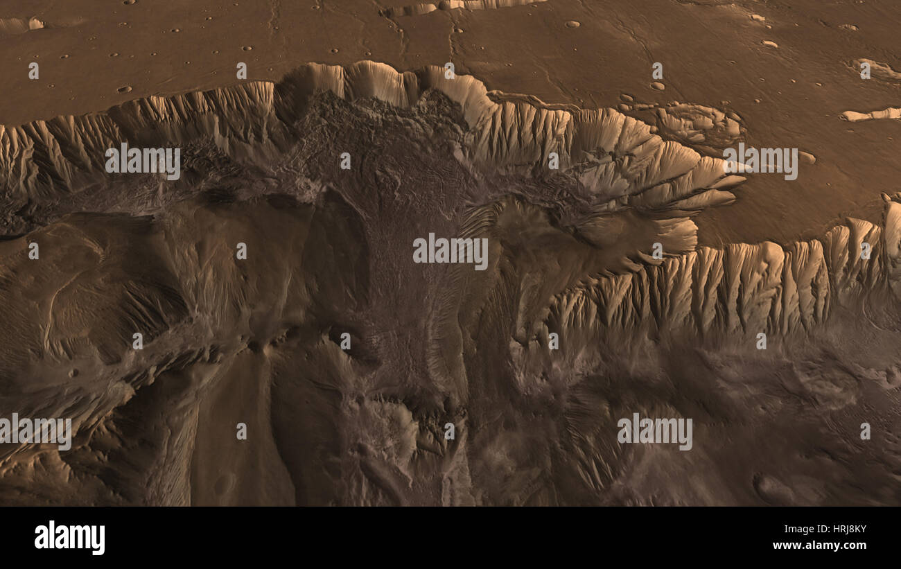 Valles Marineris, Grand Canyon di Marte Foto Stock