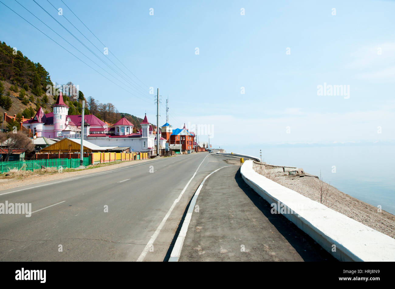 Listvyanka - Lago Baikal - Russia Foto Stock