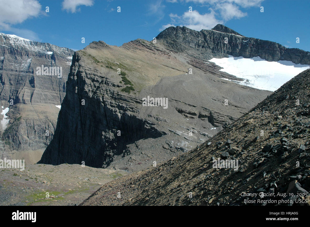 Chaney ghiacciaio, Glacier NP, 2005 Foto Stock