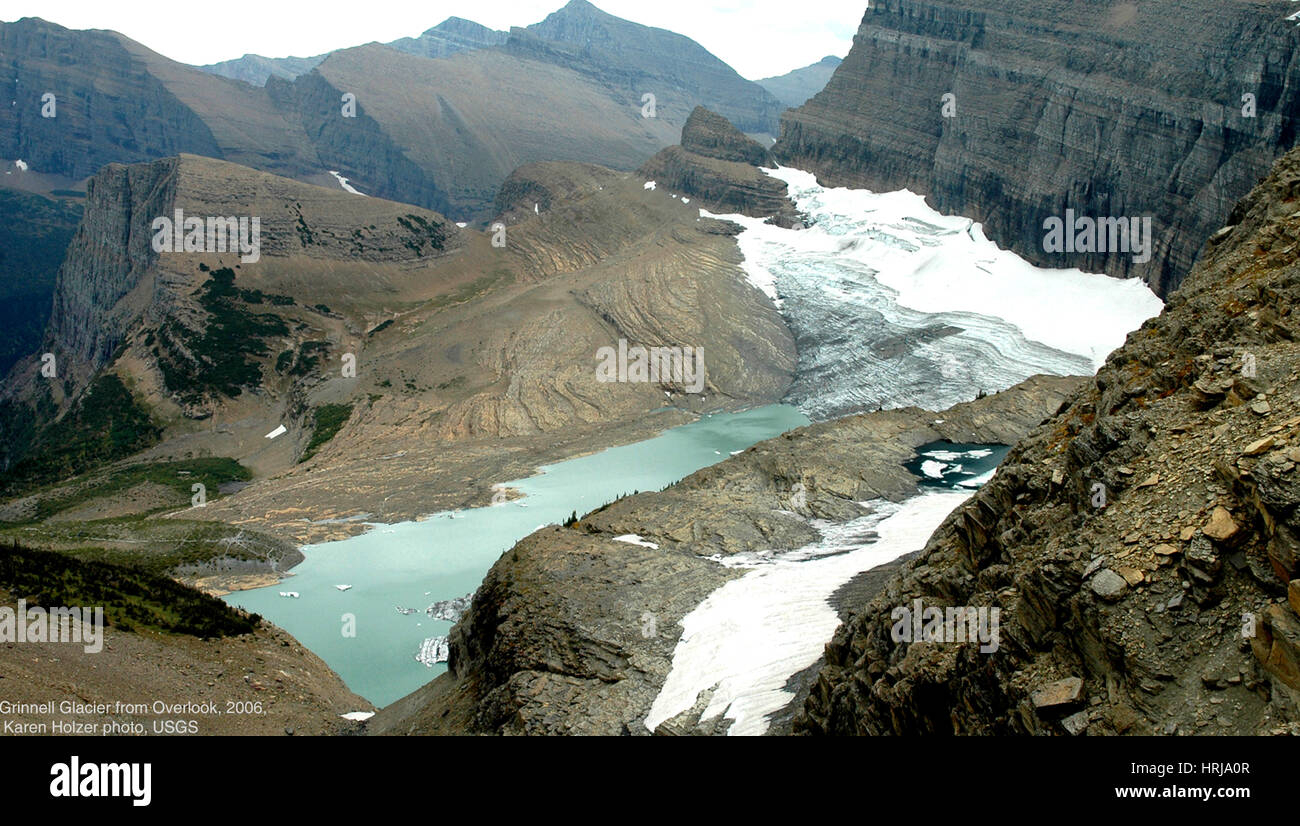 Grinnell Glacier, Glacier NP, 2006 Foto Stock