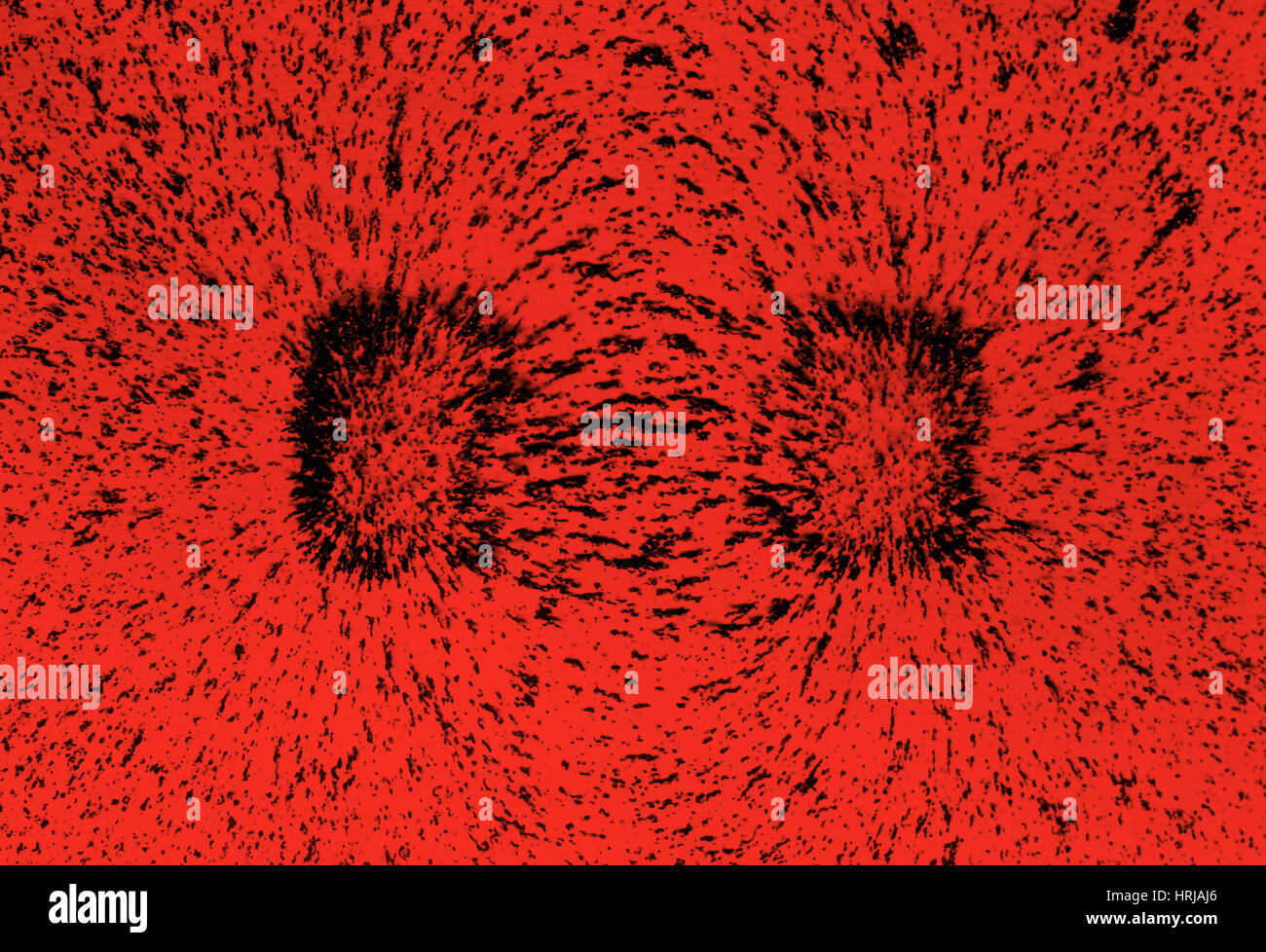 Campo magnetico Foto Stock