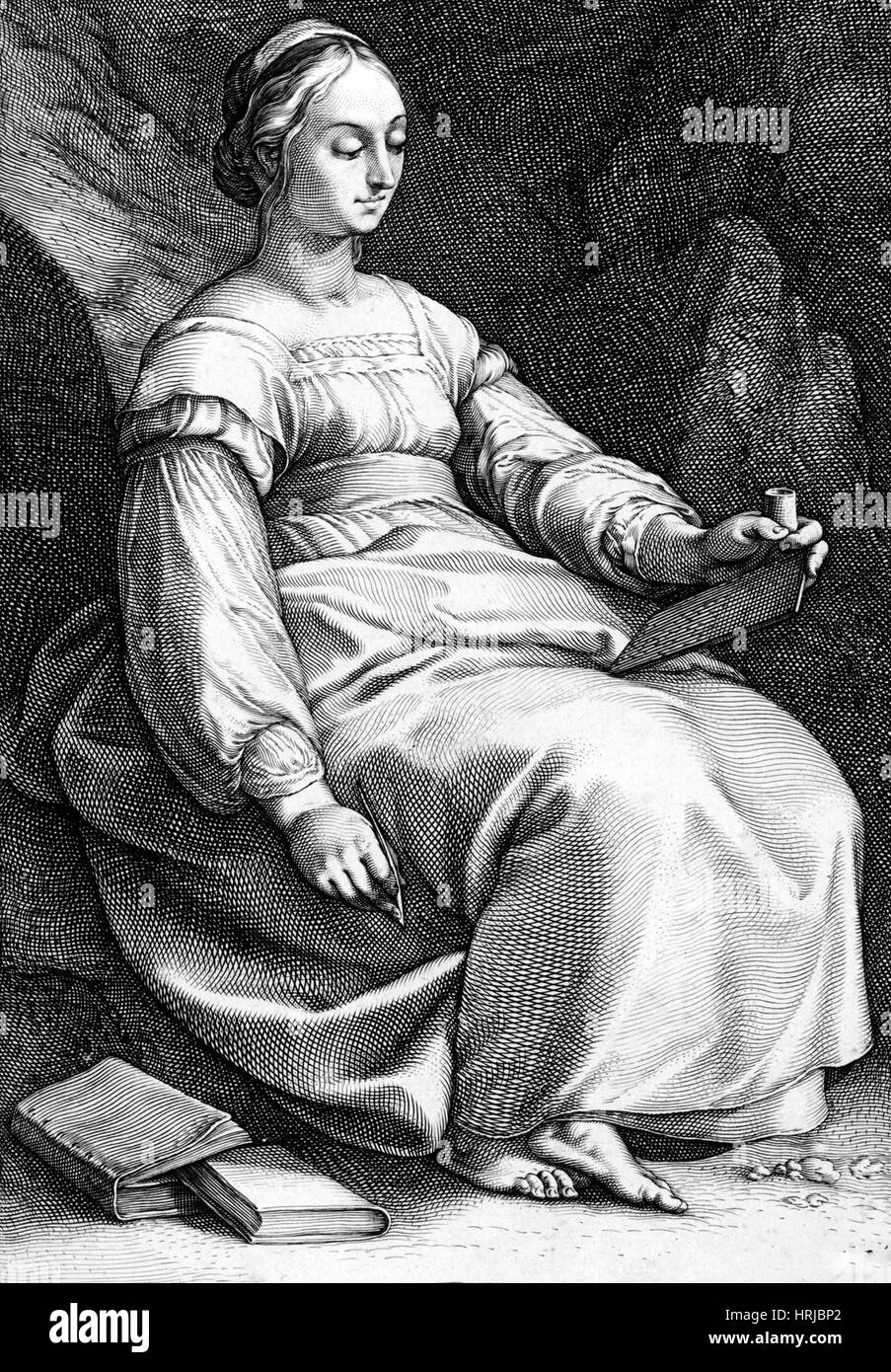 Clio, greca musa della Storia Foto stock Alamy