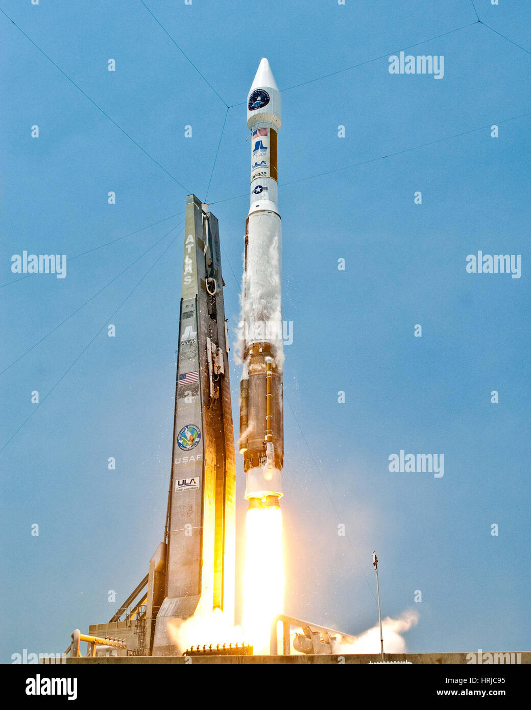 Atlas V lancia GEO-1 Satellite Foto Stock