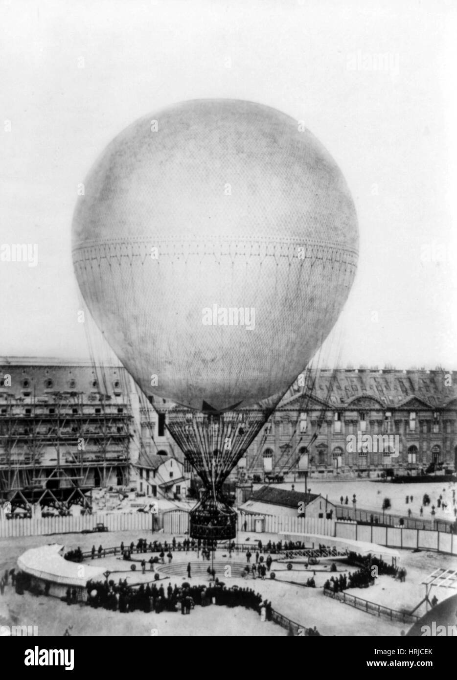 Henri Giffard il pallone frenato, 1878 Foto Stock