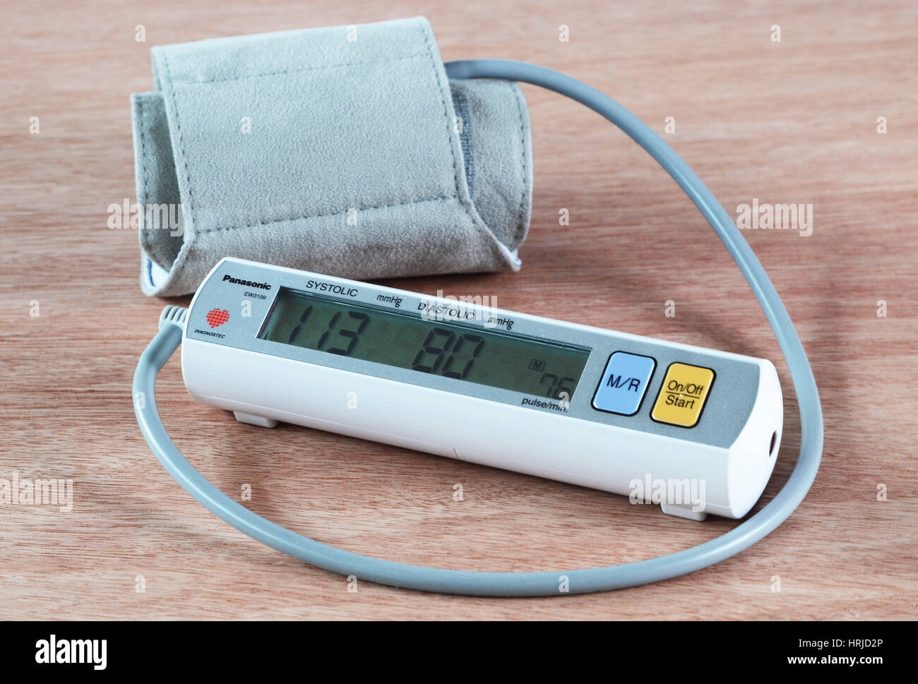 Portable monitor della pressione del sangue Foto Stock