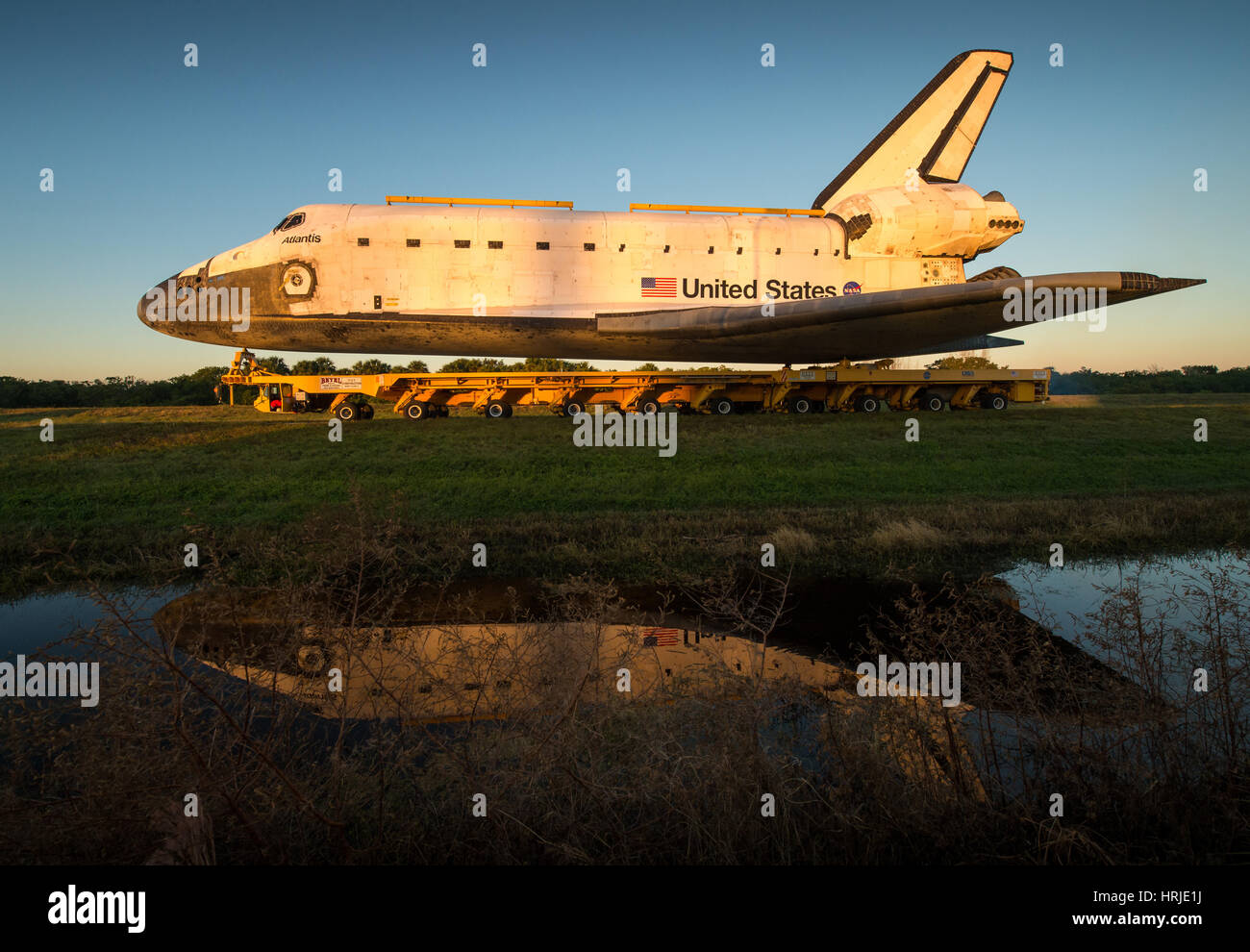 Space Shuttle Atlantis smantellata Foto Stock