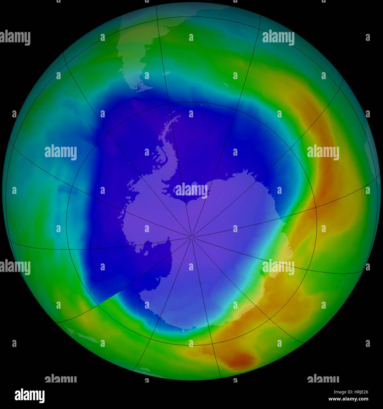 Antartico buco dell'ozono, 2013 Foto Stock