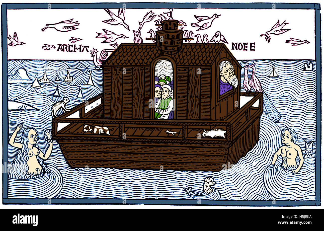 L'Arca di Noè con il Tritone, 1493 Foto Stock