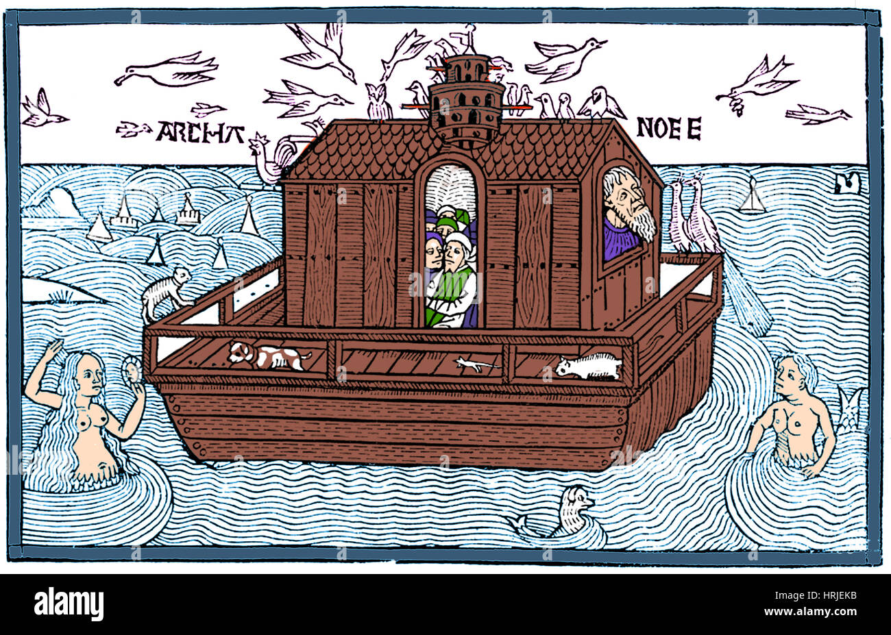 L'Arca di Noè con il Tritone, 1493 Foto Stock