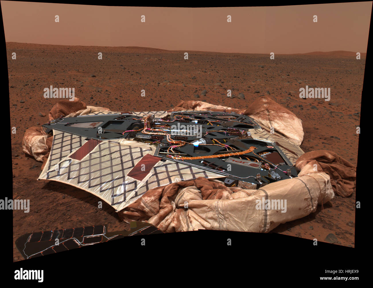 Spirito Rover del lander su Marte Foto Stock