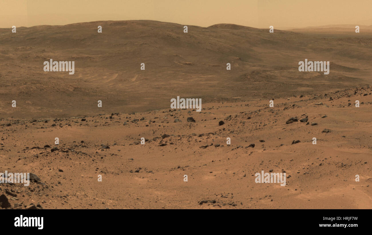 Marte vista da "Marito Hill' Foto Stock